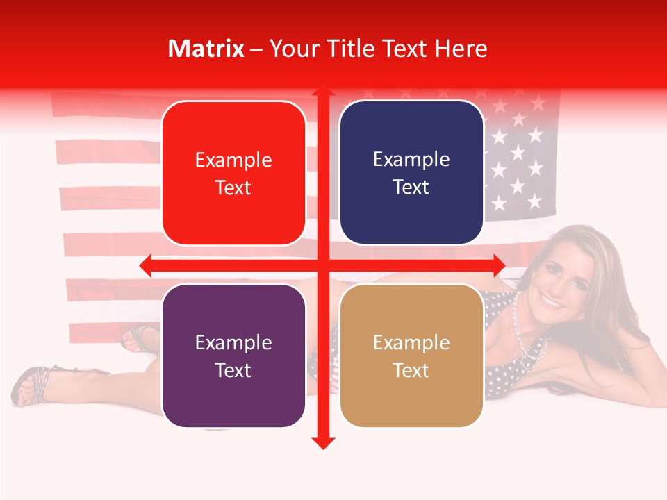 Caucasian Sexy States PowerPoint Template