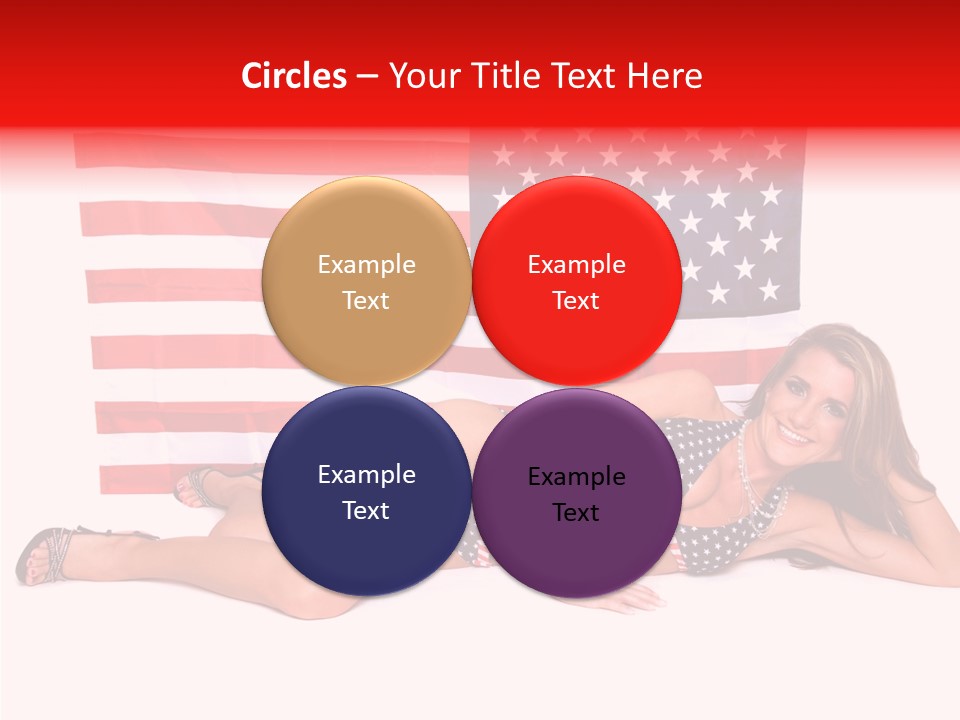 Caucasian Sexy States PowerPoint Template