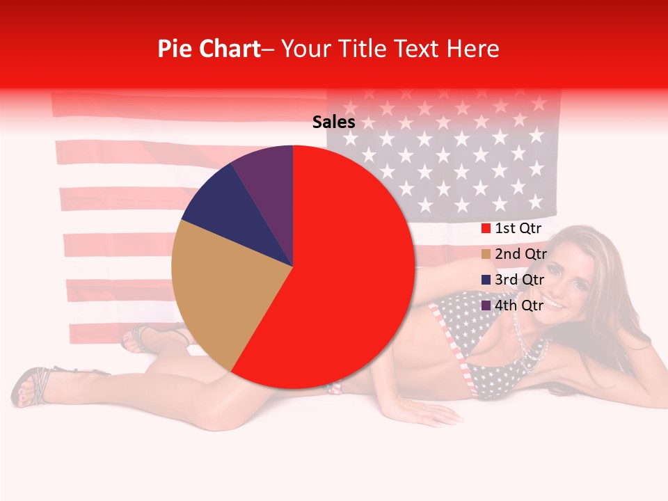 Caucasian Sexy States PowerPoint Template