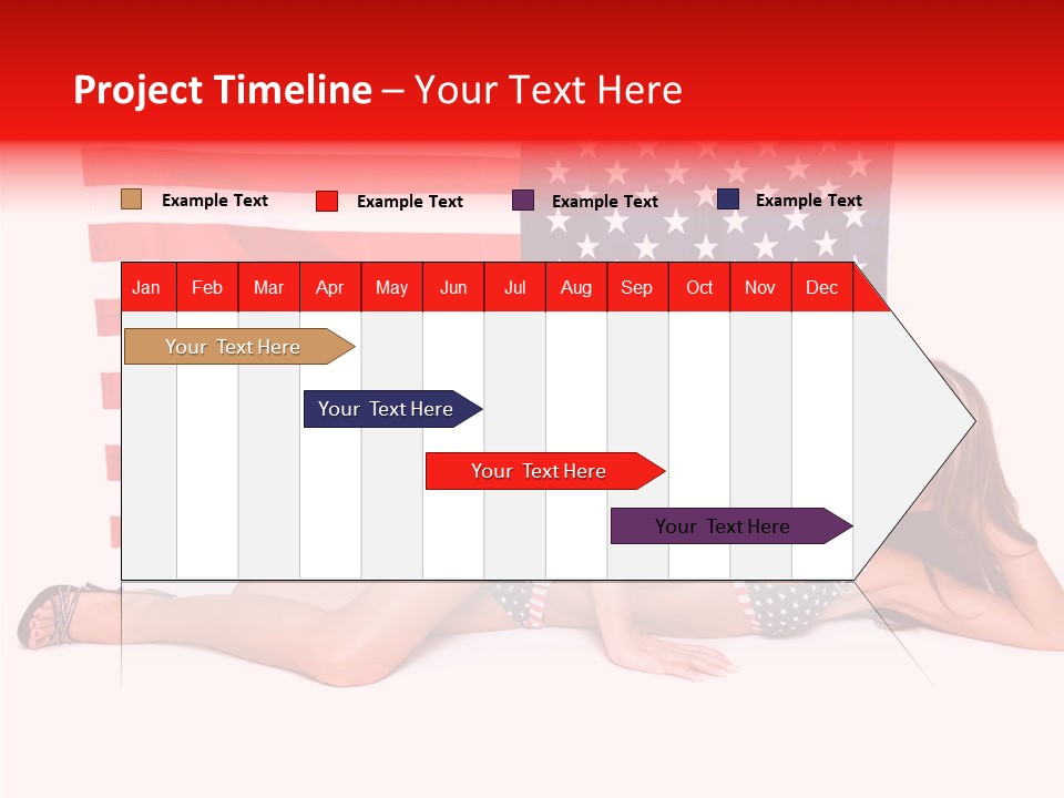 Caucasian Sexy States PowerPoint Template