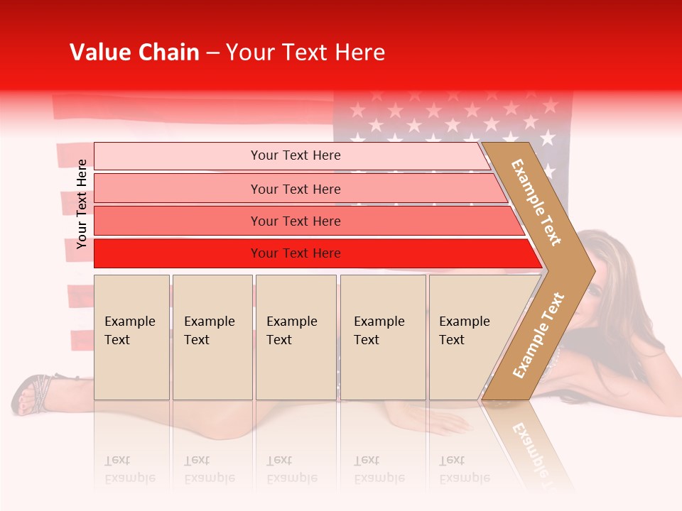 Caucasian Sexy States PowerPoint Template