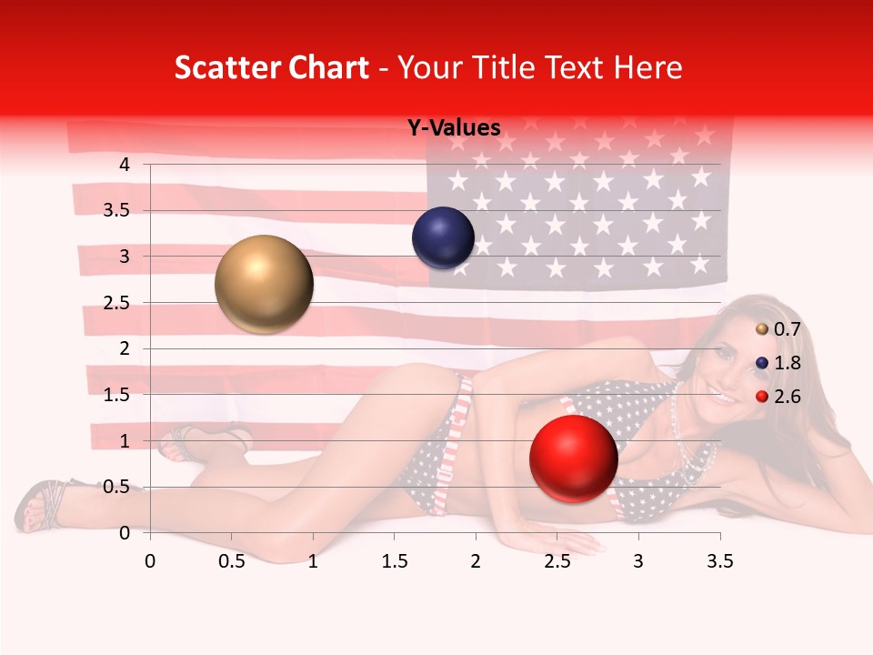 Caucasian Sexy States PowerPoint Template