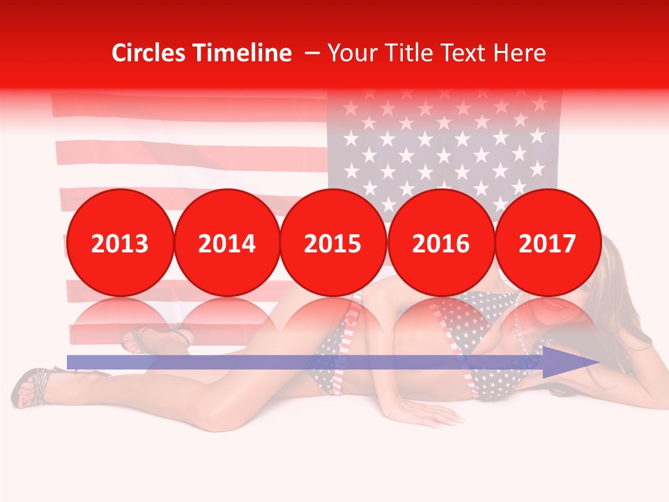 Caucasian Sexy States PowerPoint Template