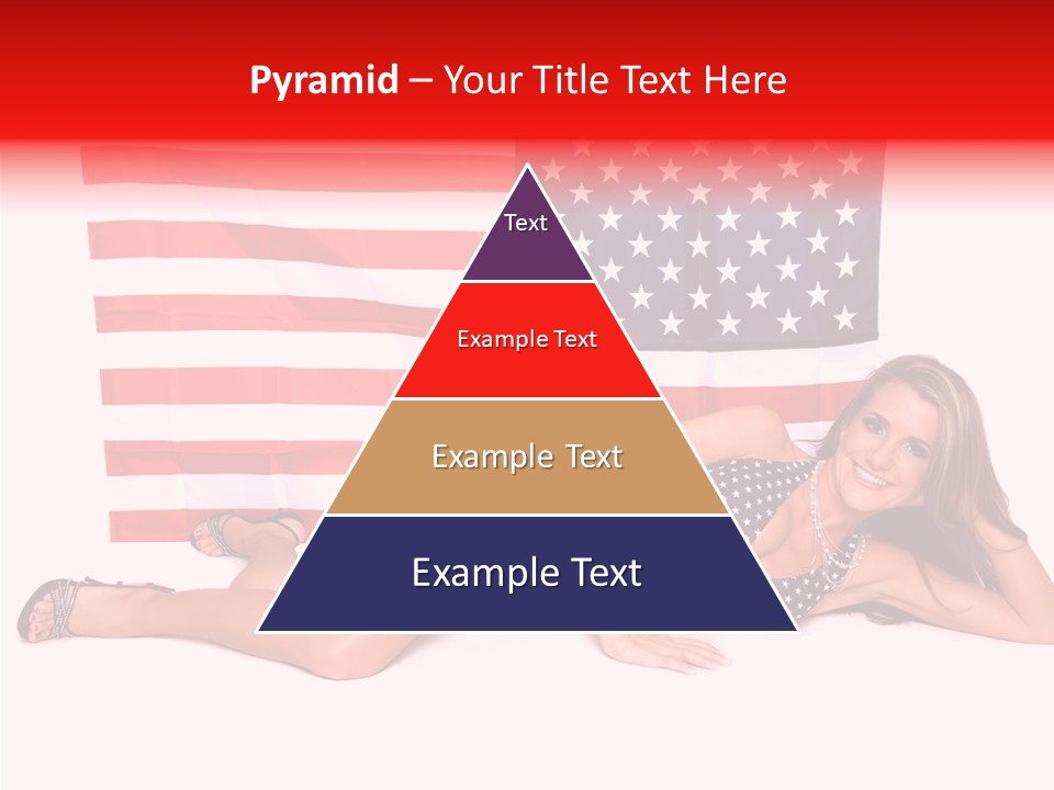 Caucasian Sexy States PowerPoint Template