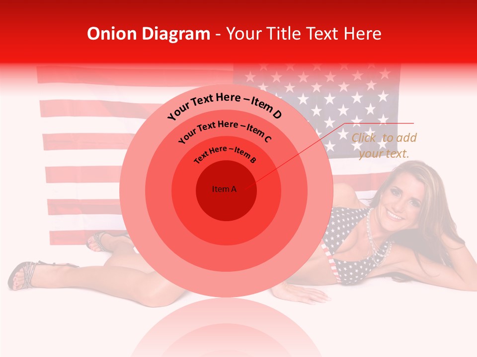 Caucasian Sexy States PowerPoint Template