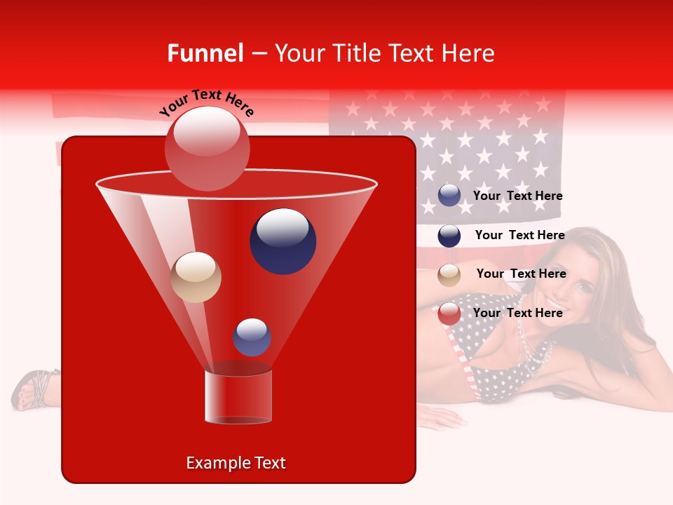 Caucasian Sexy States PowerPoint Template