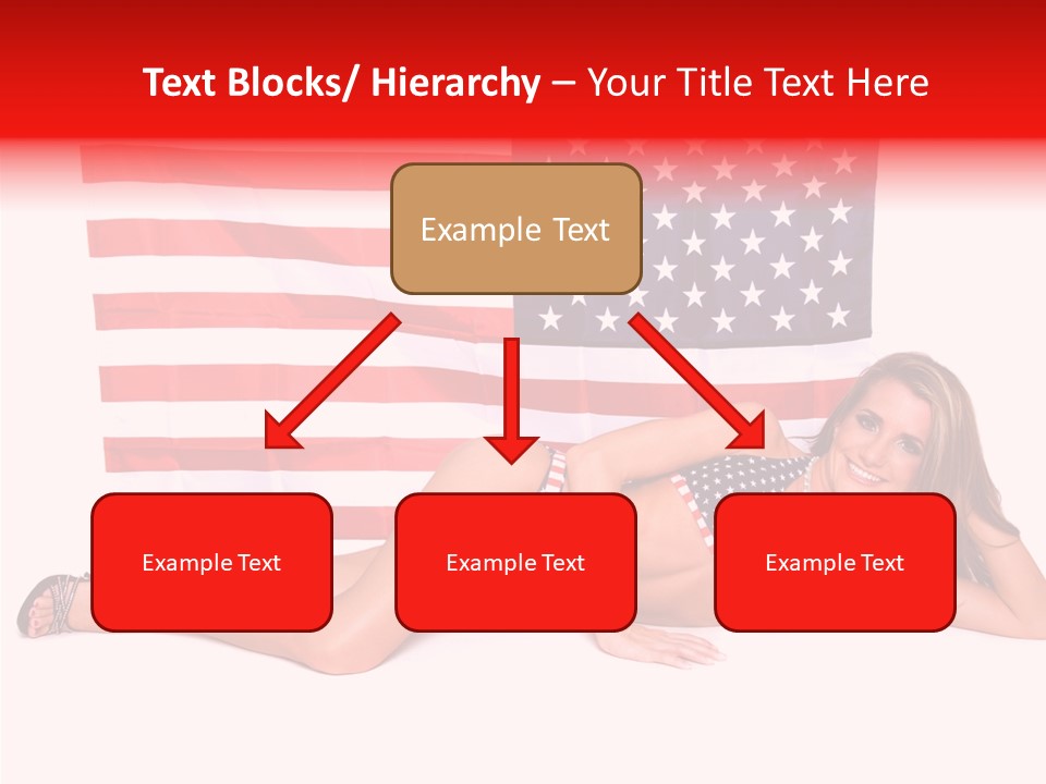 Caucasian Sexy States PowerPoint Template