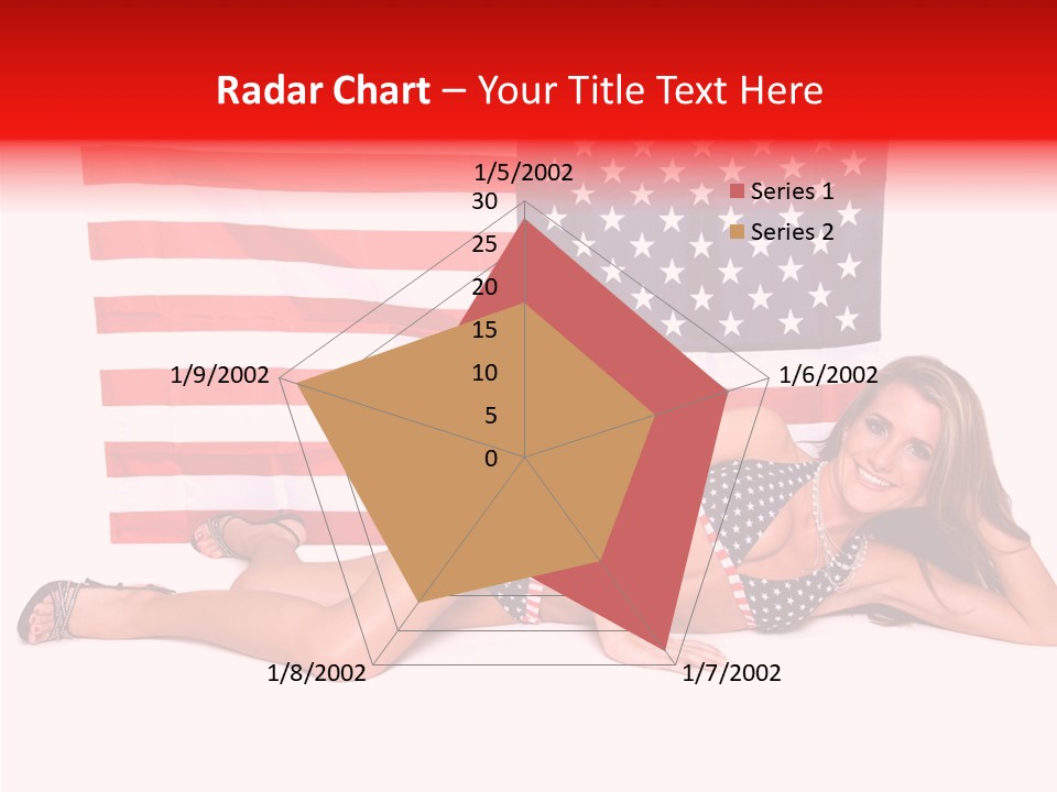 Caucasian Sexy States PowerPoint Template