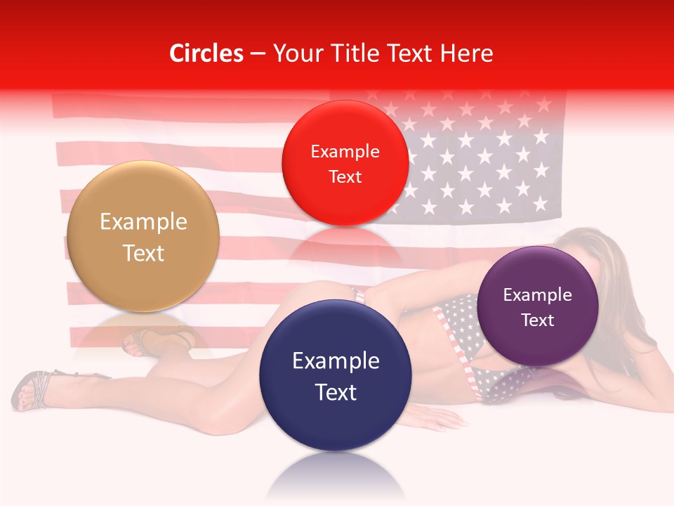 Caucasian Sexy States PowerPoint Template