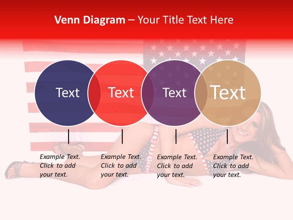 Caucasian Sexy States PowerPoint Template