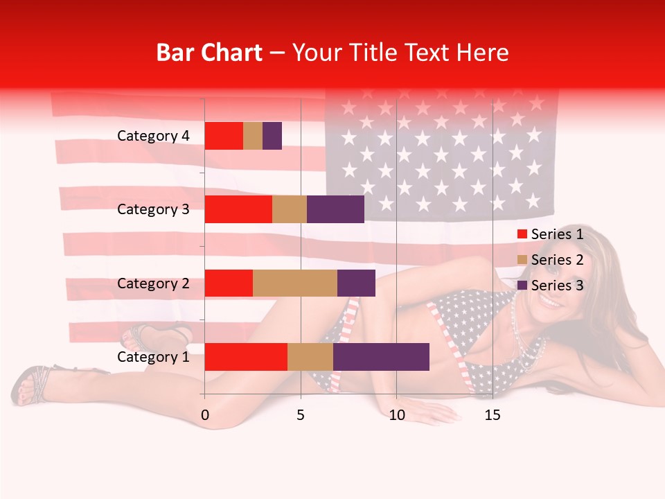 Caucasian Sexy States PowerPoint Template