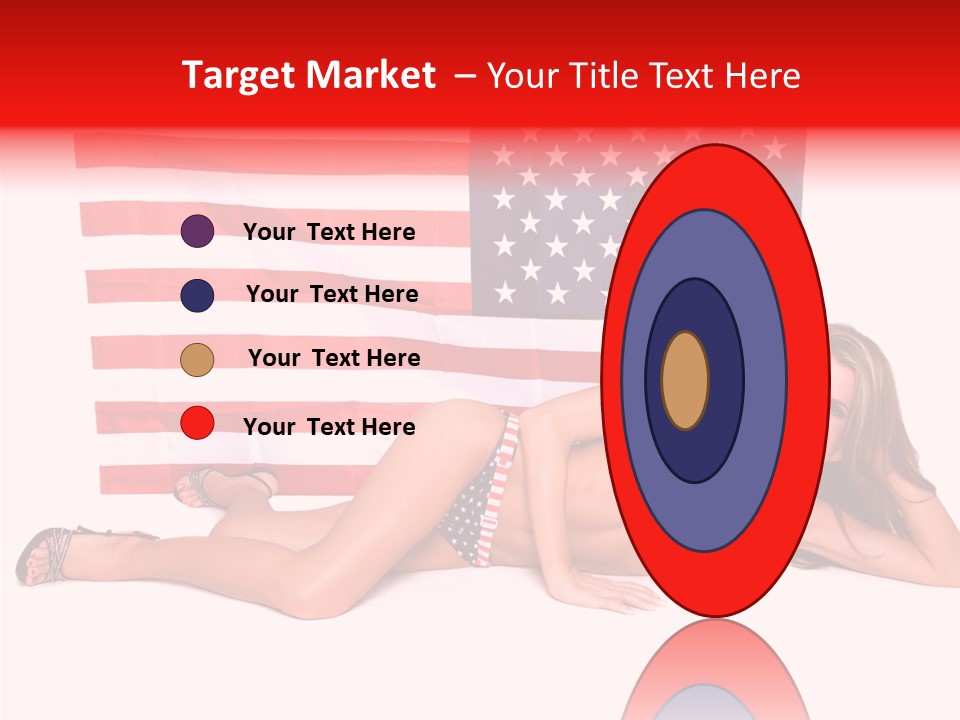 Caucasian Sexy States PowerPoint Template