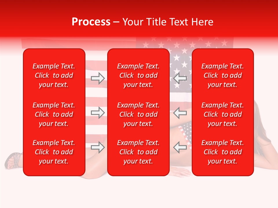 Caucasian Sexy States PowerPoint Template