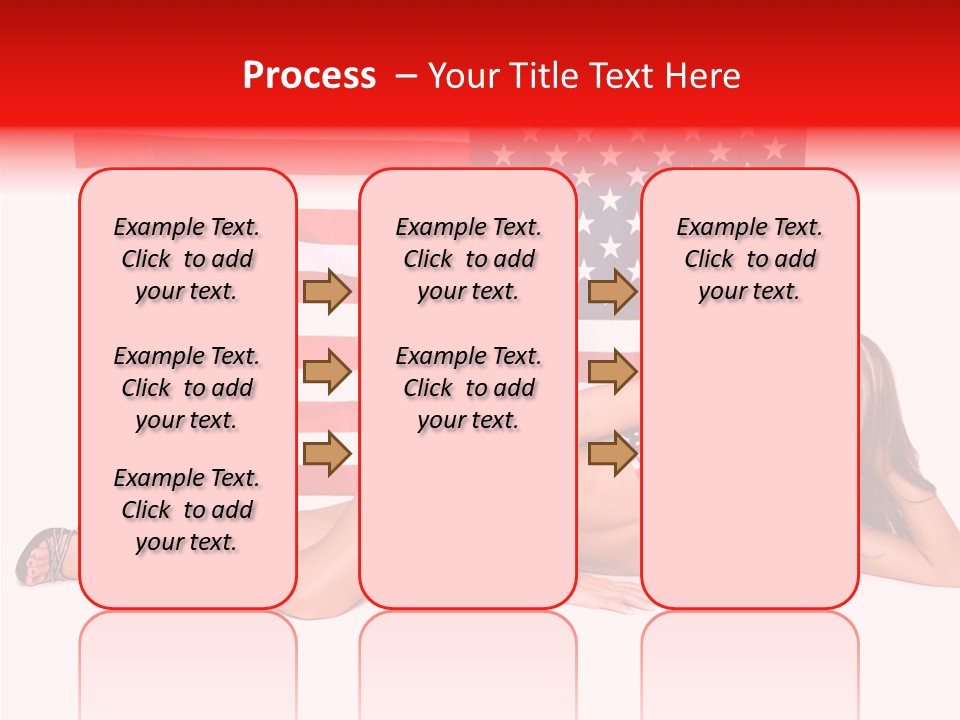 Caucasian Sexy States PowerPoint Template