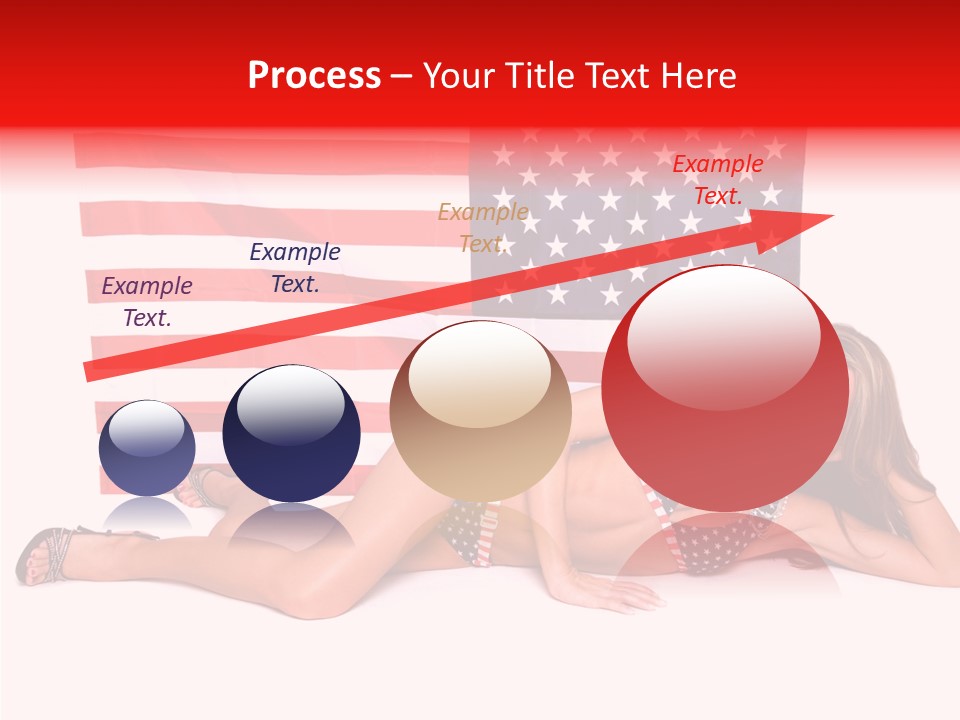 Caucasian Sexy States PowerPoint Template