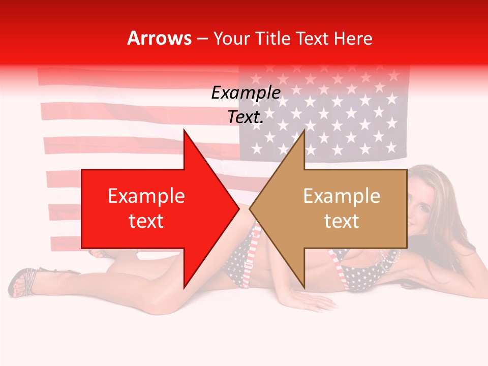 Caucasian Sexy States PowerPoint Template