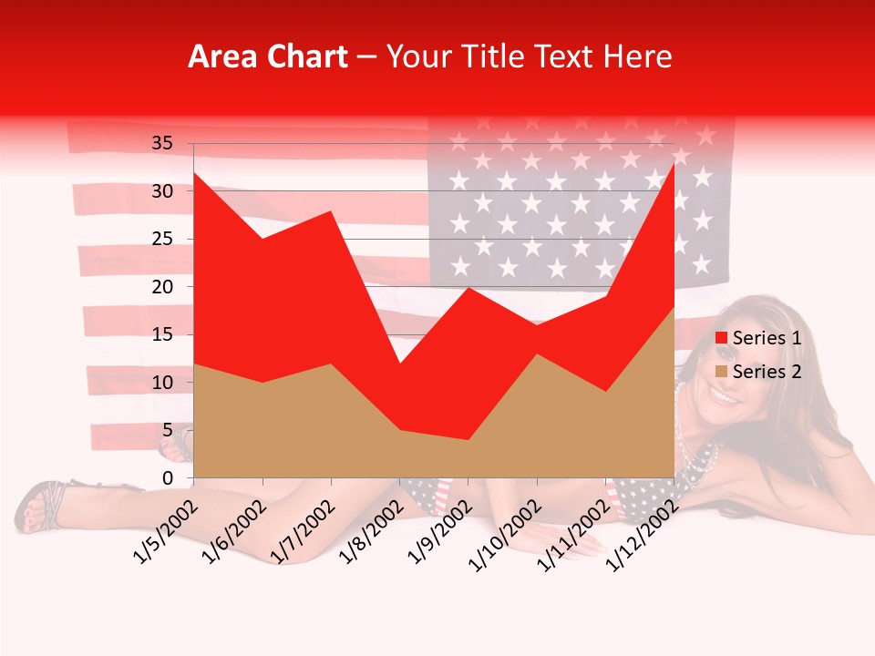 Caucasian Sexy States PowerPoint Template