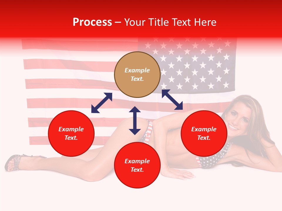 Caucasian Sexy States PowerPoint Template