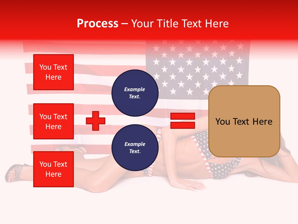Caucasian Sexy States PowerPoint Template