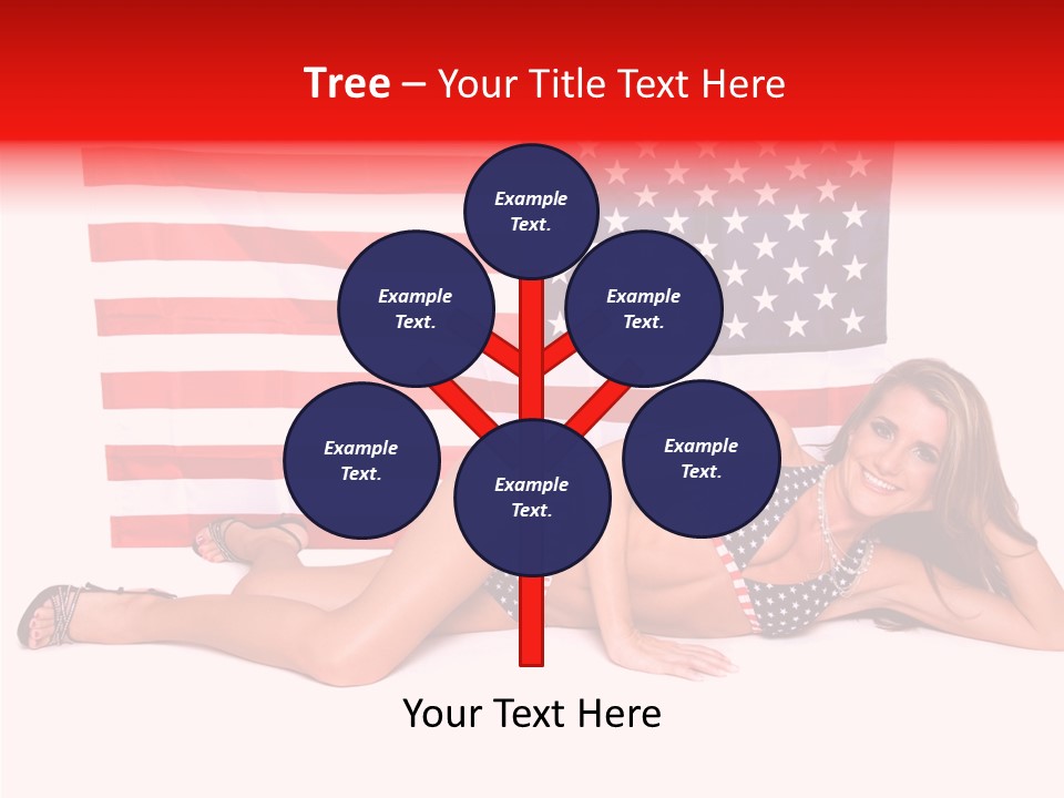 Caucasian Sexy States PowerPoint Template