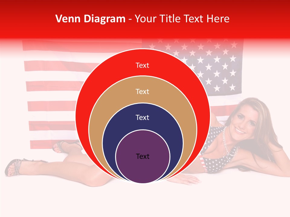 Caucasian Sexy States PowerPoint Template