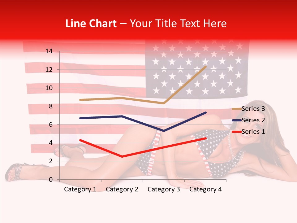 Caucasian Sexy States PowerPoint Template