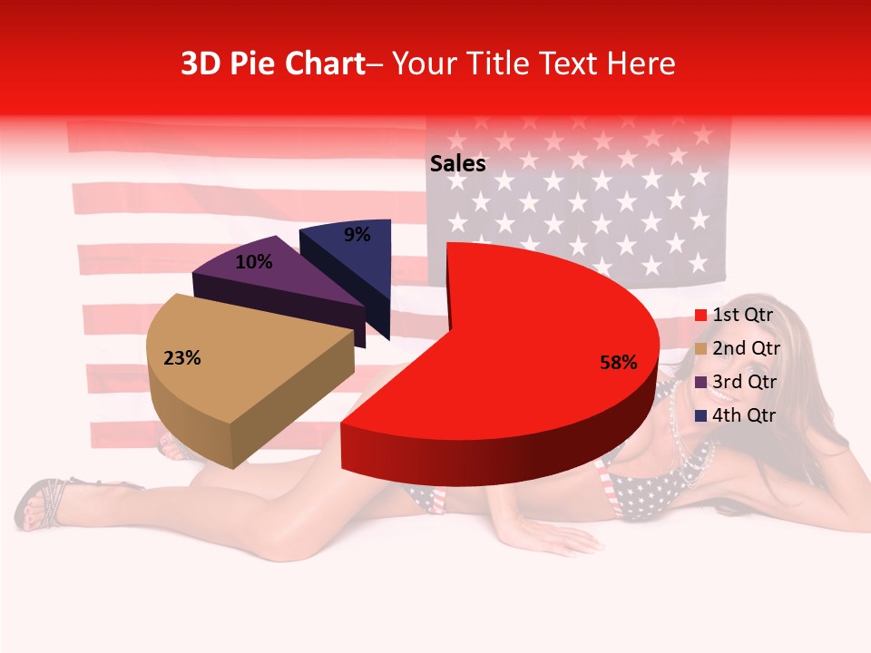 Caucasian Sexy States PowerPoint Template