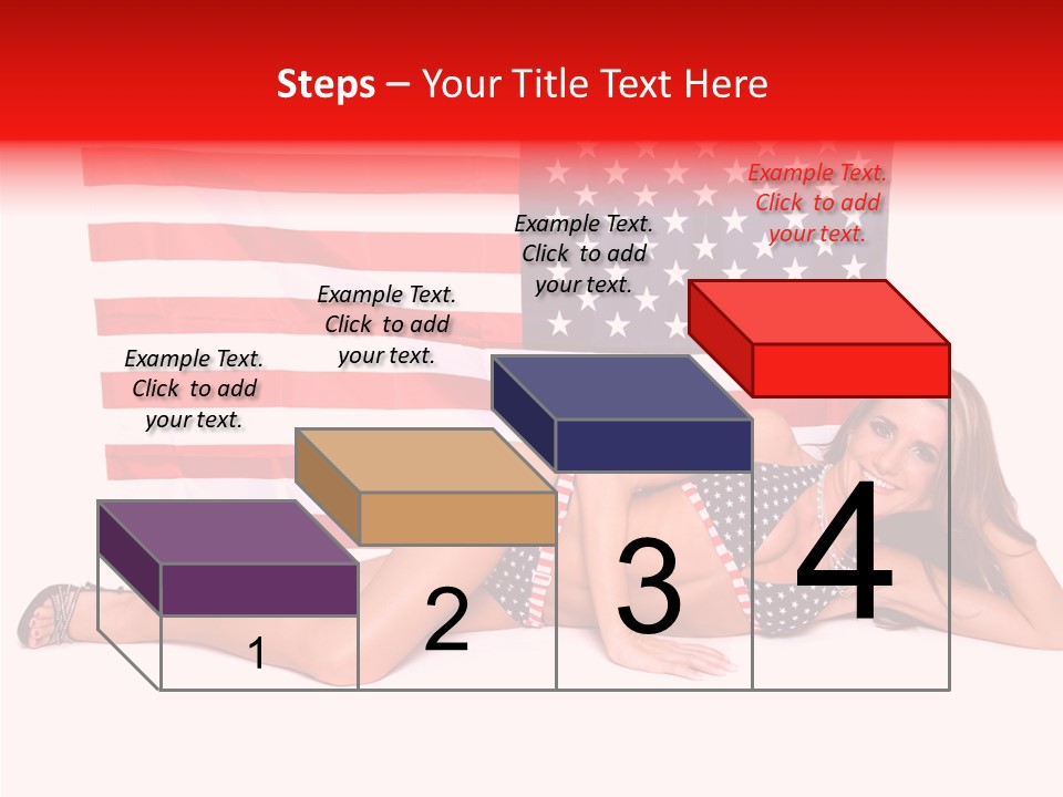 Caucasian Sexy States PowerPoint Template