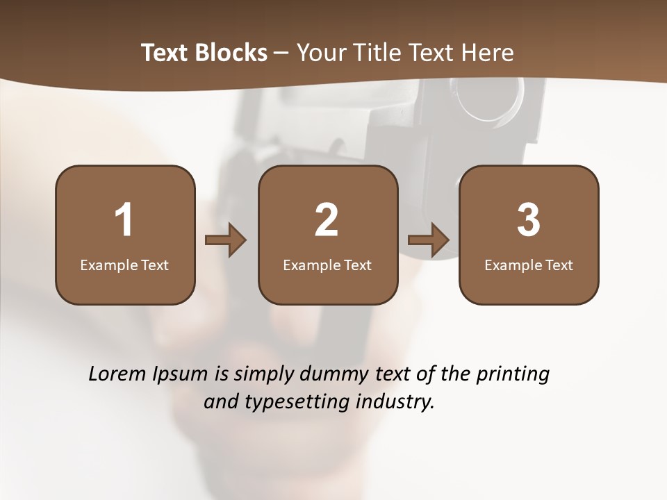 Arm Protection Crime PowerPoint Template