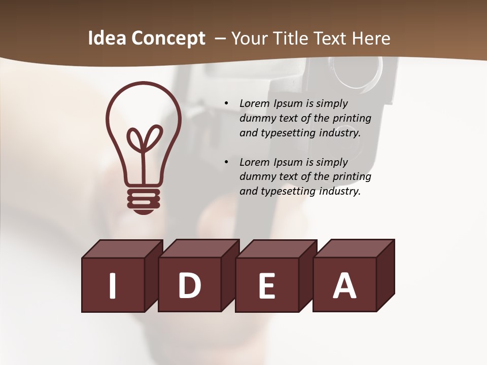 Arm Protection Crime PowerPoint Template