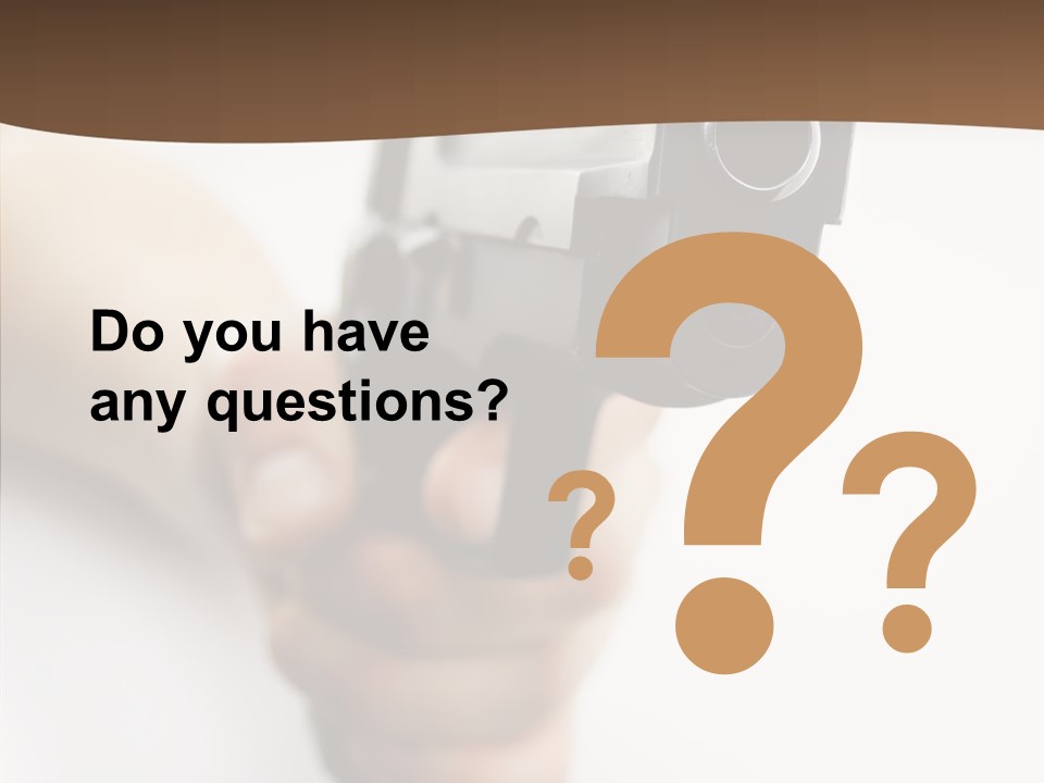 Arm Protection Crime PowerPoint Template