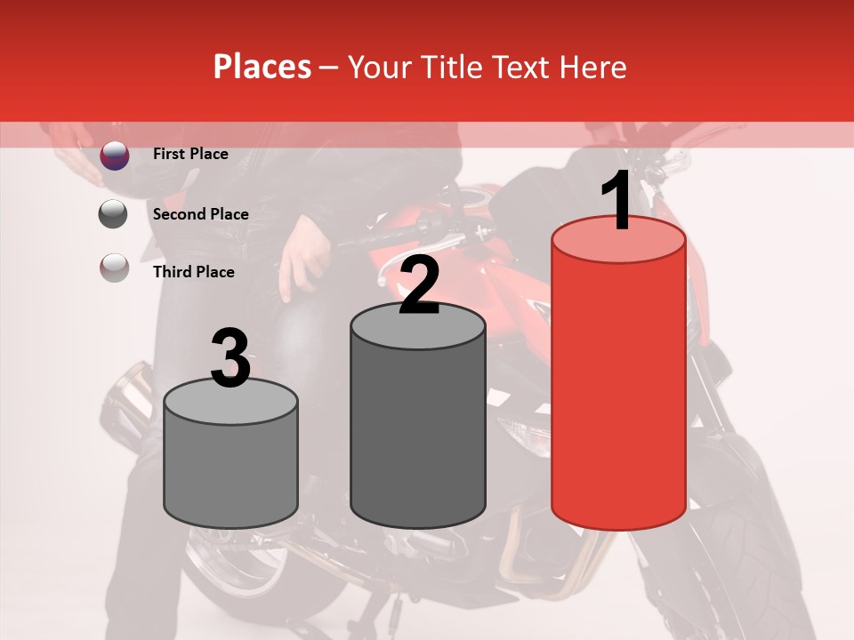 Caucasian White Background Blue Eyes PowerPoint Template