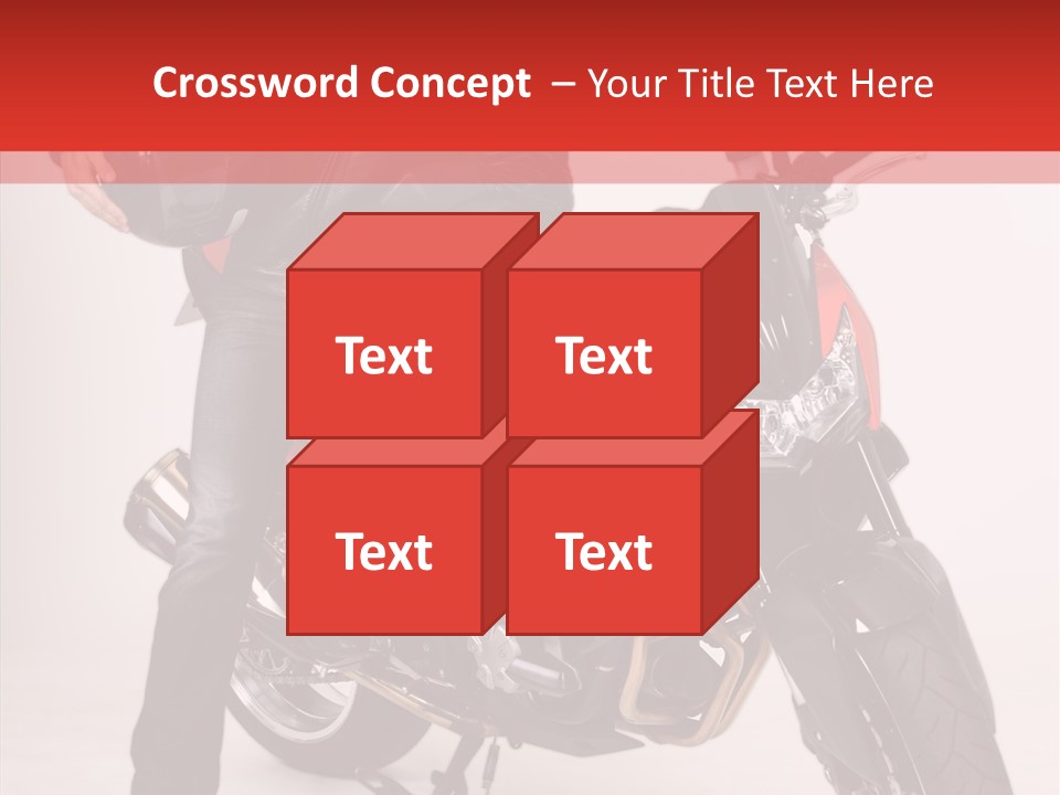 Caucasian White Background Blue Eyes PowerPoint Template