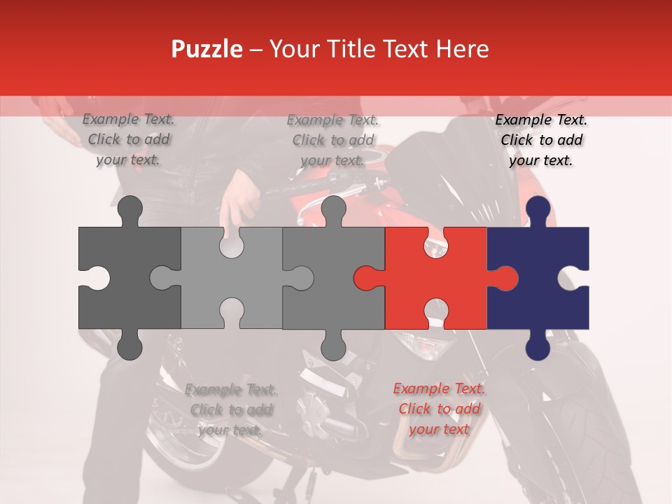 Caucasian White Background Blue Eyes PowerPoint Template