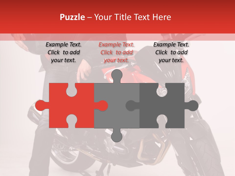 Caucasian White Background Blue Eyes PowerPoint Template