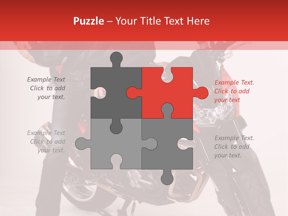 Caucasian White Background Blue Eyes PowerPoint Template