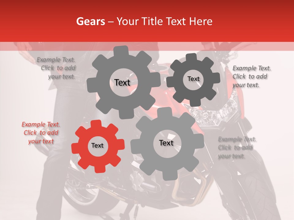 Caucasian White Background Blue Eyes PowerPoint Template