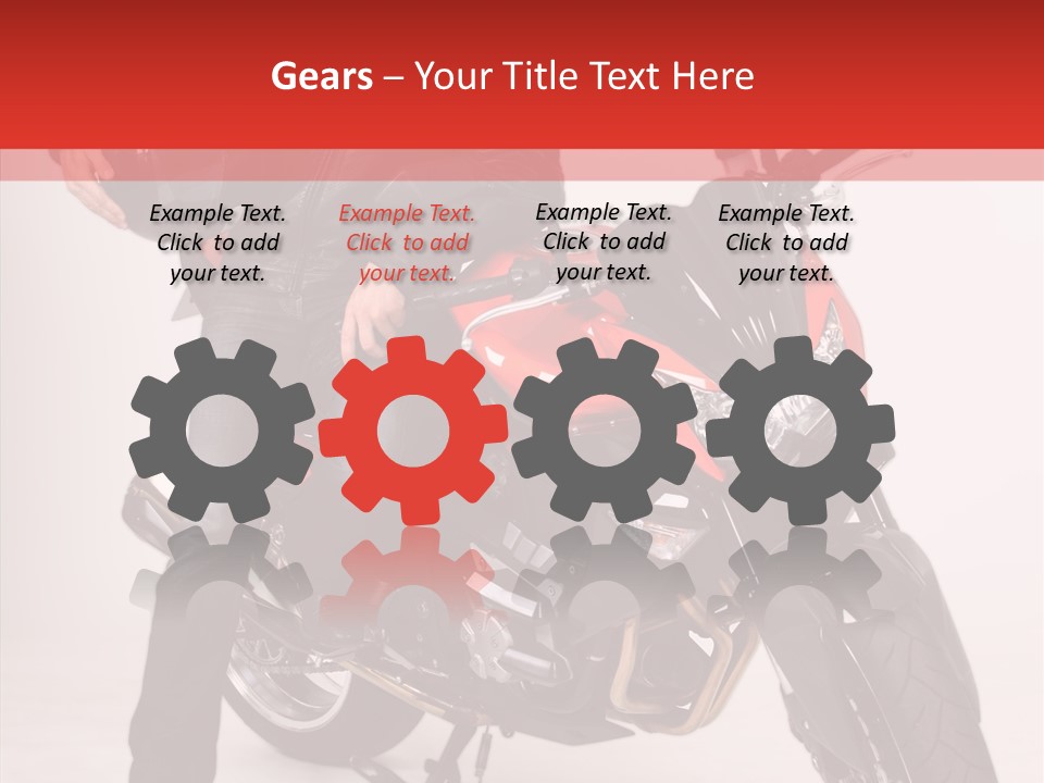 Caucasian White Background Blue Eyes PowerPoint Template