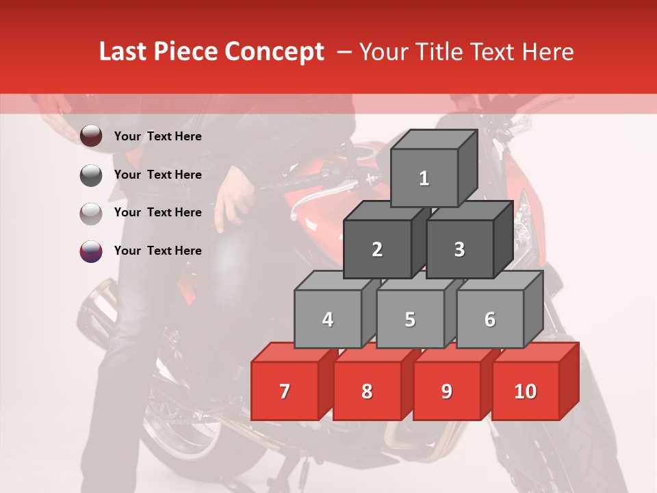 Caucasian White Background Blue Eyes PowerPoint Template