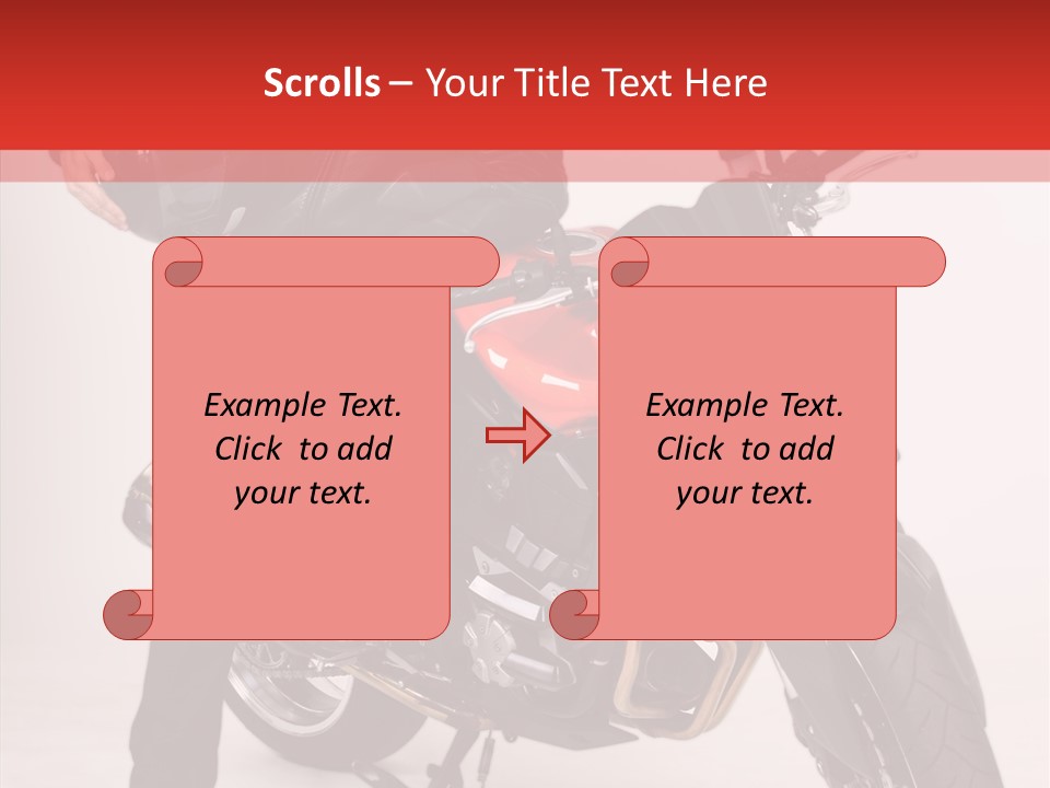 Caucasian White Background Blue Eyes PowerPoint Template