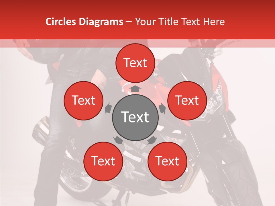 Caucasian White Background Blue Eyes PowerPoint Template