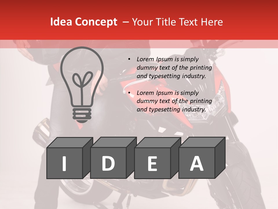 Caucasian White Background Blue Eyes PowerPoint Template