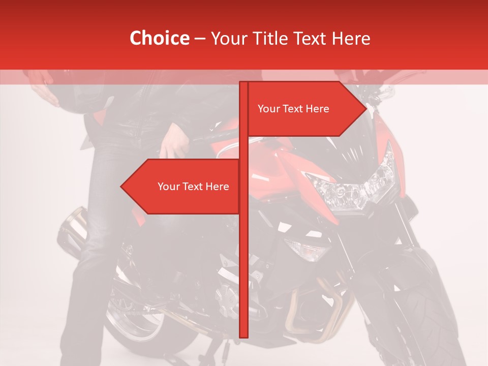 Caucasian White Background Blue Eyes PowerPoint Template