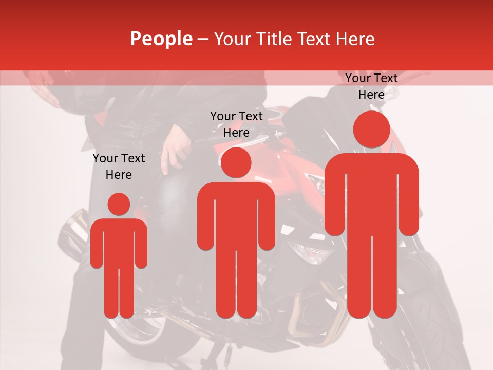 Caucasian White Background Blue Eyes PowerPoint Template