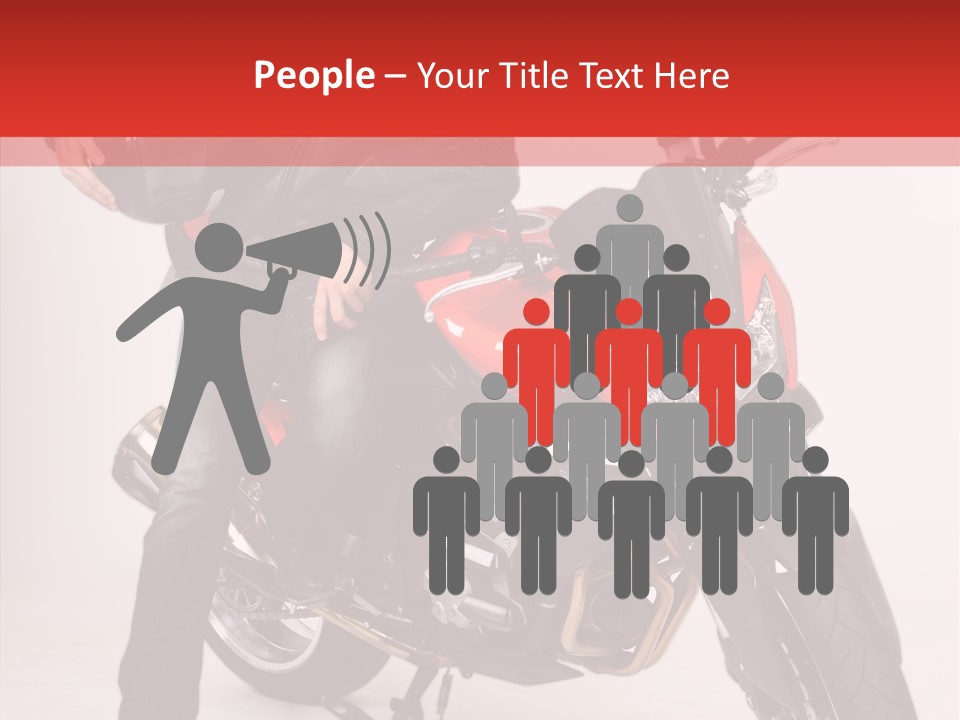 Caucasian White Background Blue Eyes PowerPoint Template