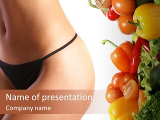 Stomach Cucumber Pepper PowerPoint Template