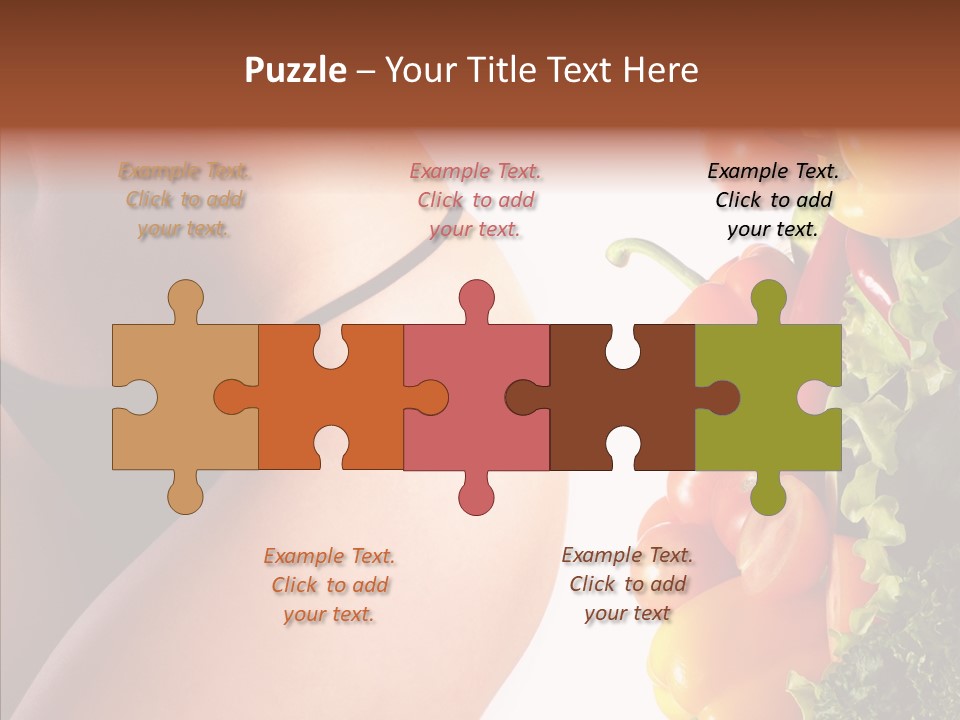 Stomach Cucumber Pepper PowerPoint Template