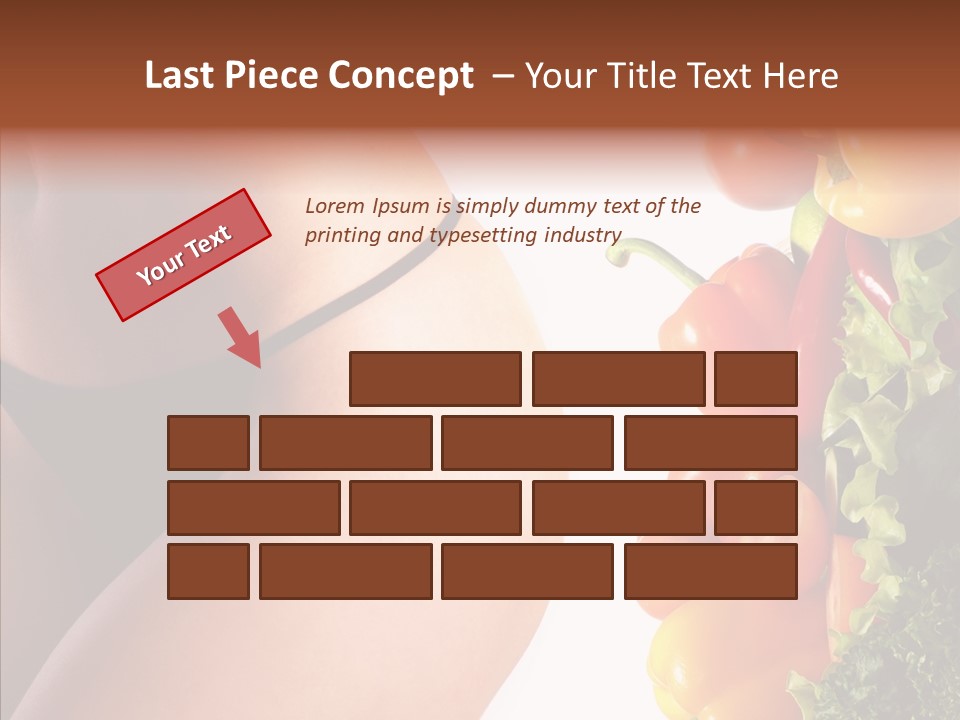 Stomach Cucumber Pepper PowerPoint Template