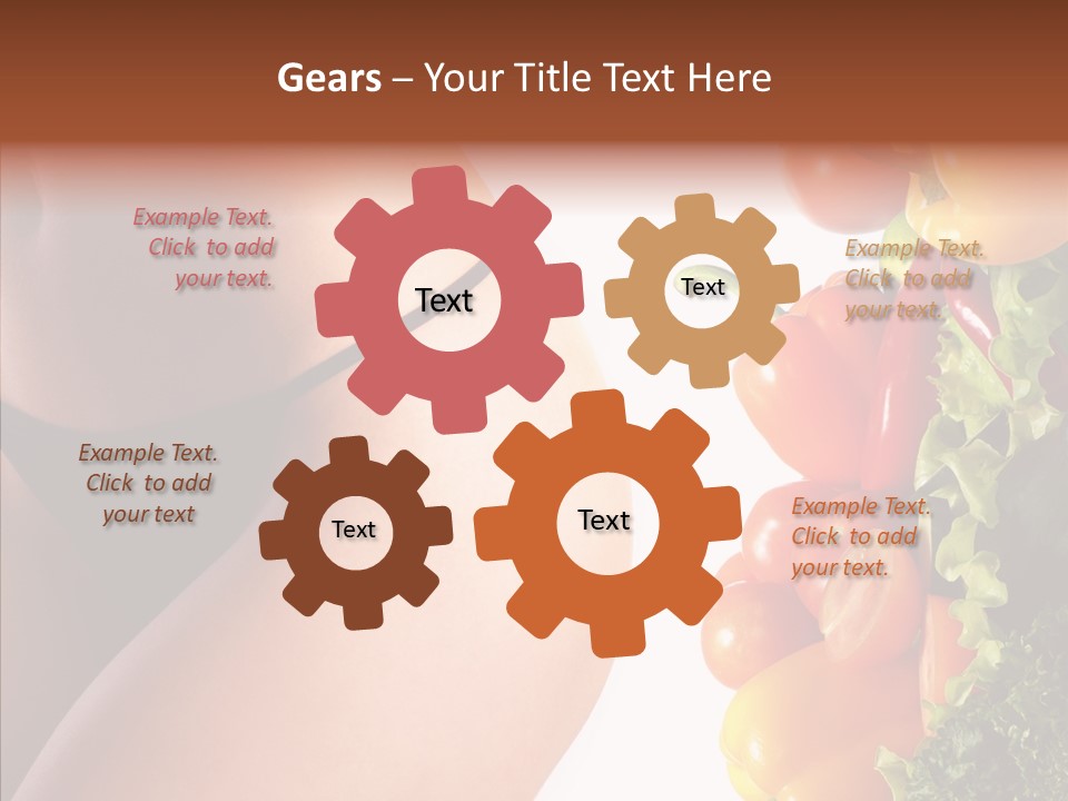 Stomach Cucumber Pepper PowerPoint Template