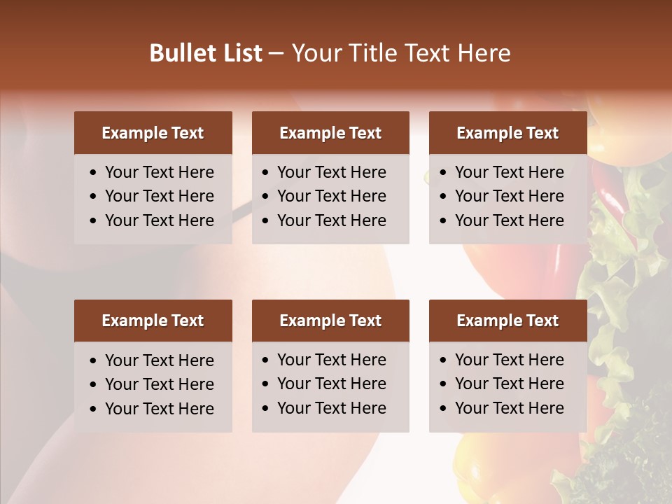 Stomach Cucumber Pepper PowerPoint Template